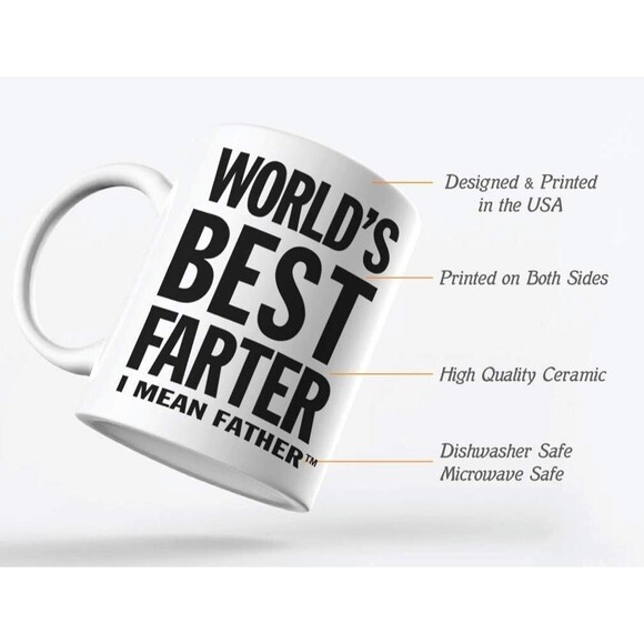 16 Ounce Color Changing Mug Father's Day,Funny,Gift "Best Farter Ever" -NEW - Picture 5 of 6